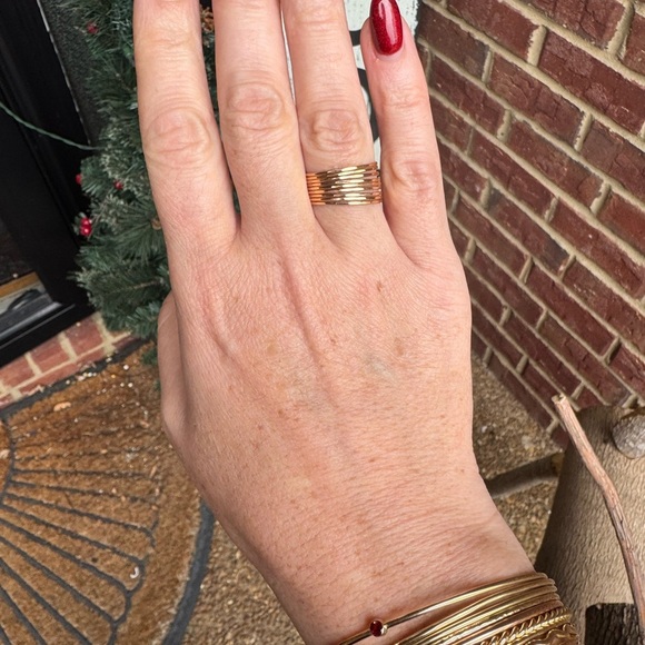 Melissa Joy Manning 14k Gold Stacking Ring - up to 9 available. - Picture 6 of 9